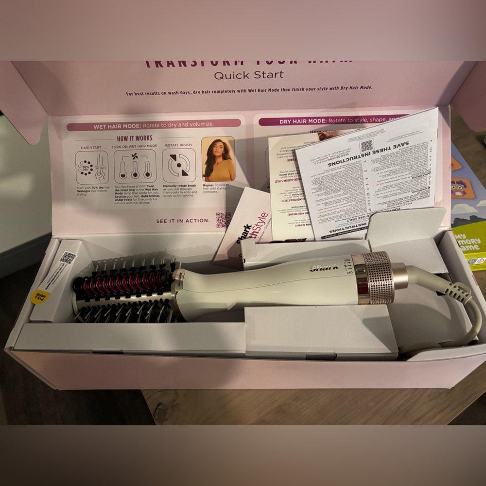 Shark White Hair Styling Tool